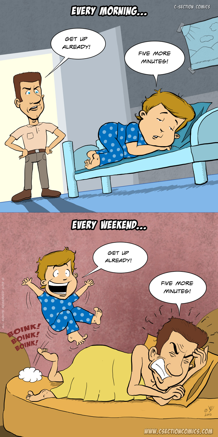 Three Words Every Parent Hates To Hear - by C-Section Comics