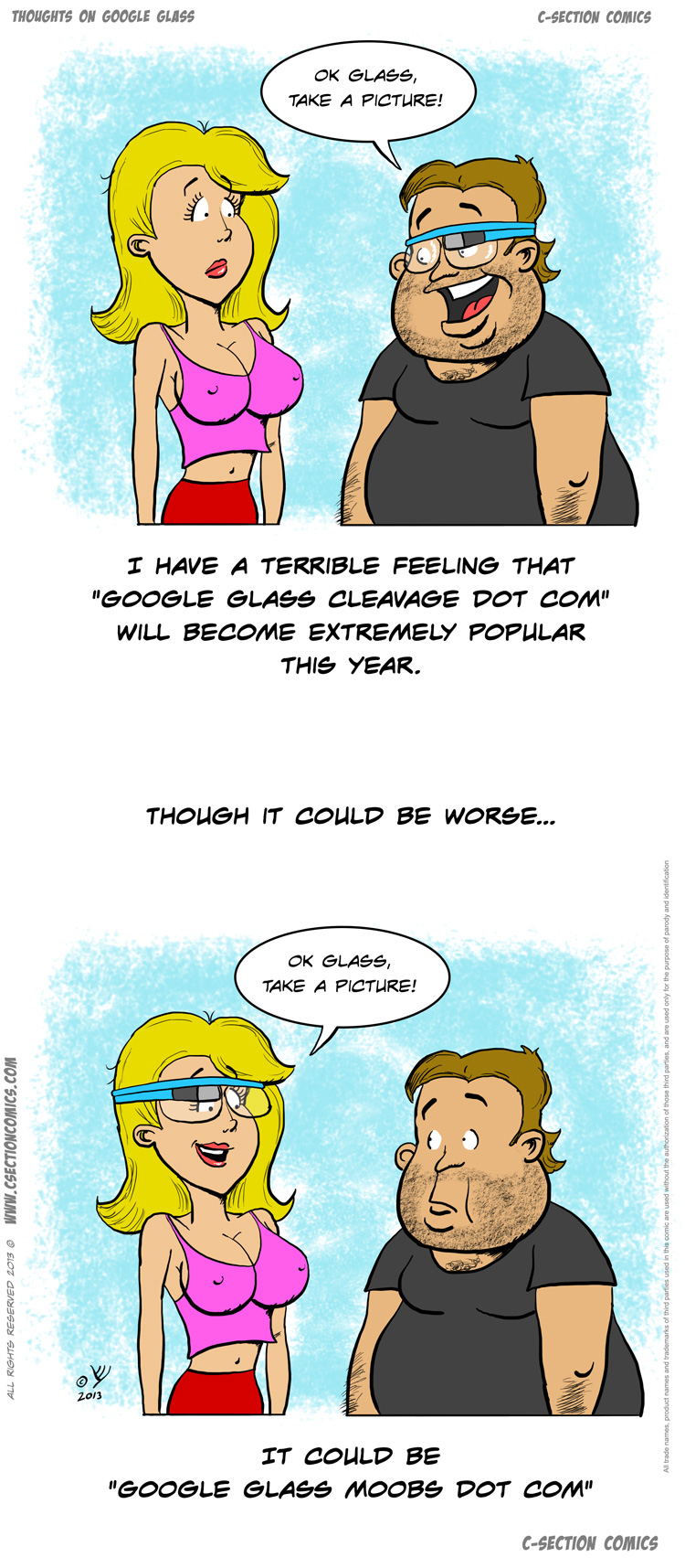 What Terrifies Me About Google Glass (Cartoon)