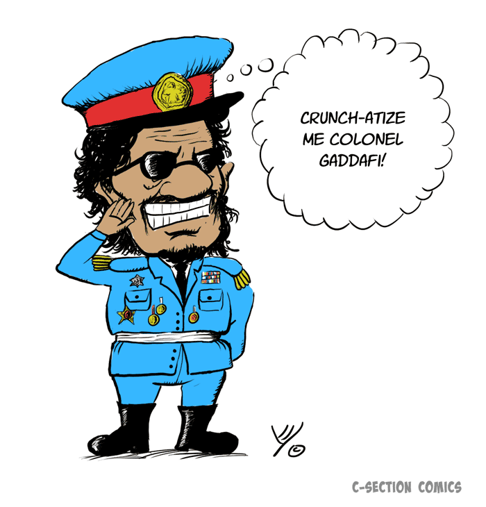 Captain Crunch or Colonel Gaddafi?