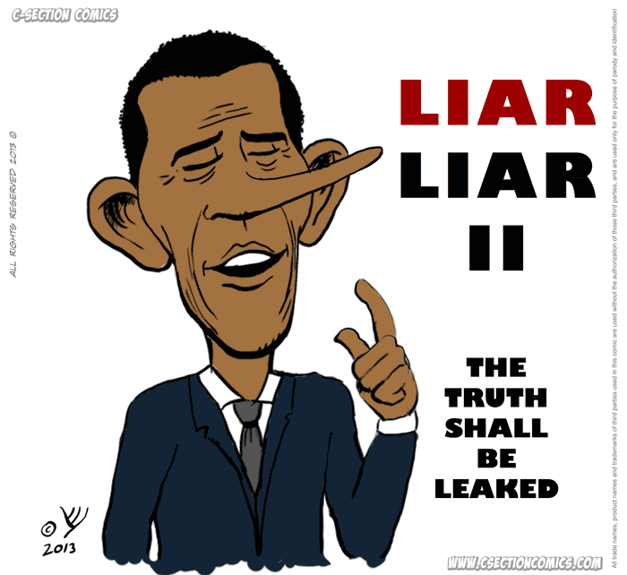 Liar Liar - Barack Obama - By C-Section Comics