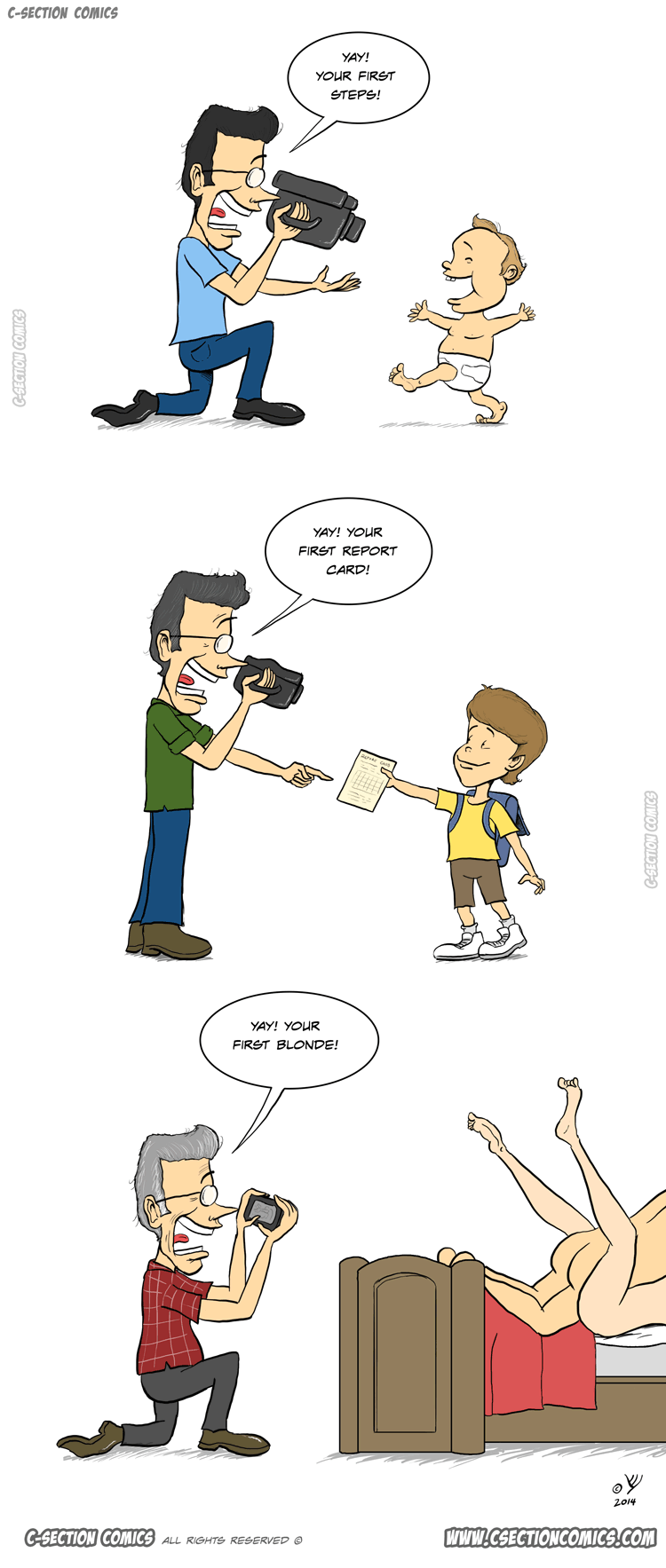 Make Daddy Proud - Cartoon by C-Section Comics