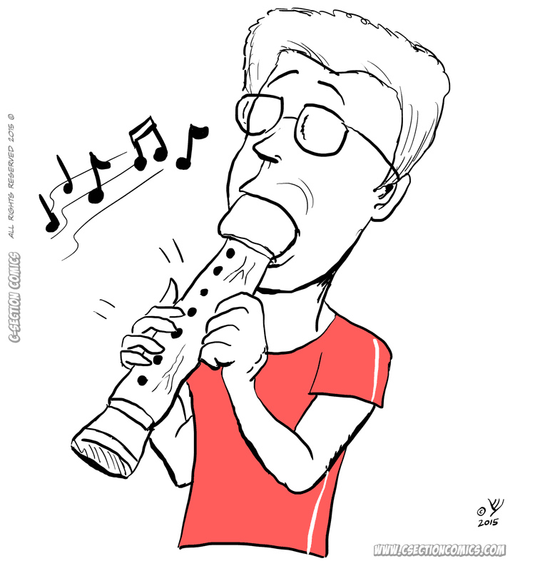 He likes his flute