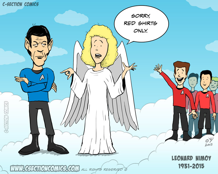 RIP Leonard Nimoy - Red Shirts Only