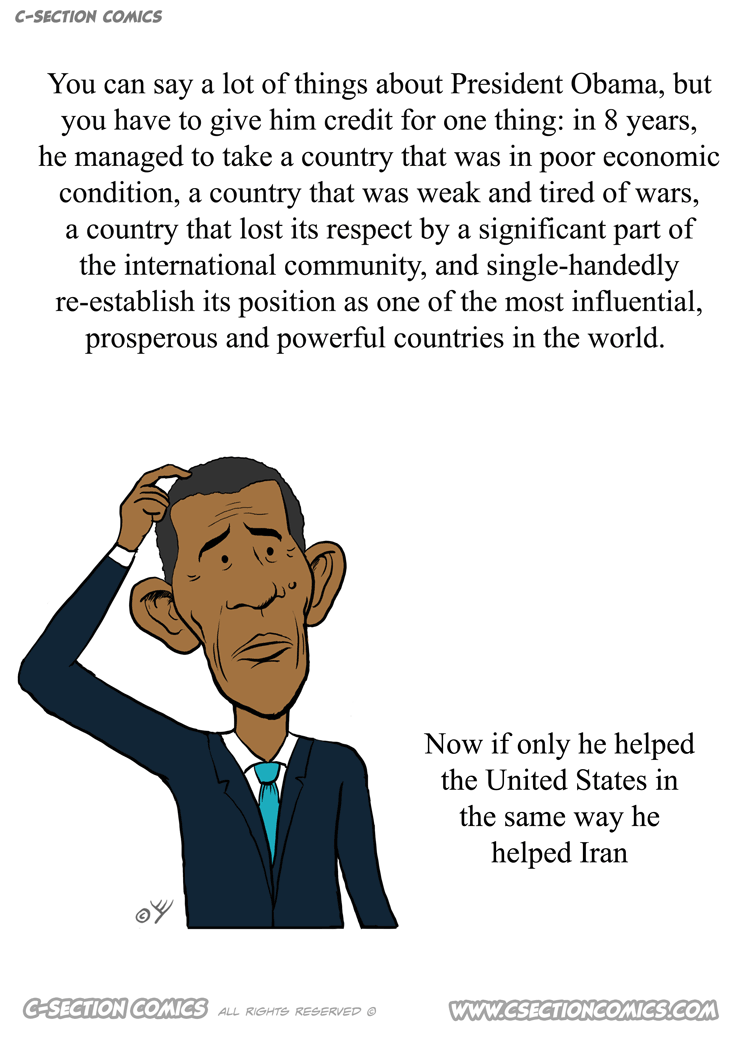 Obama's legacy - cartoon by C-Section Comics