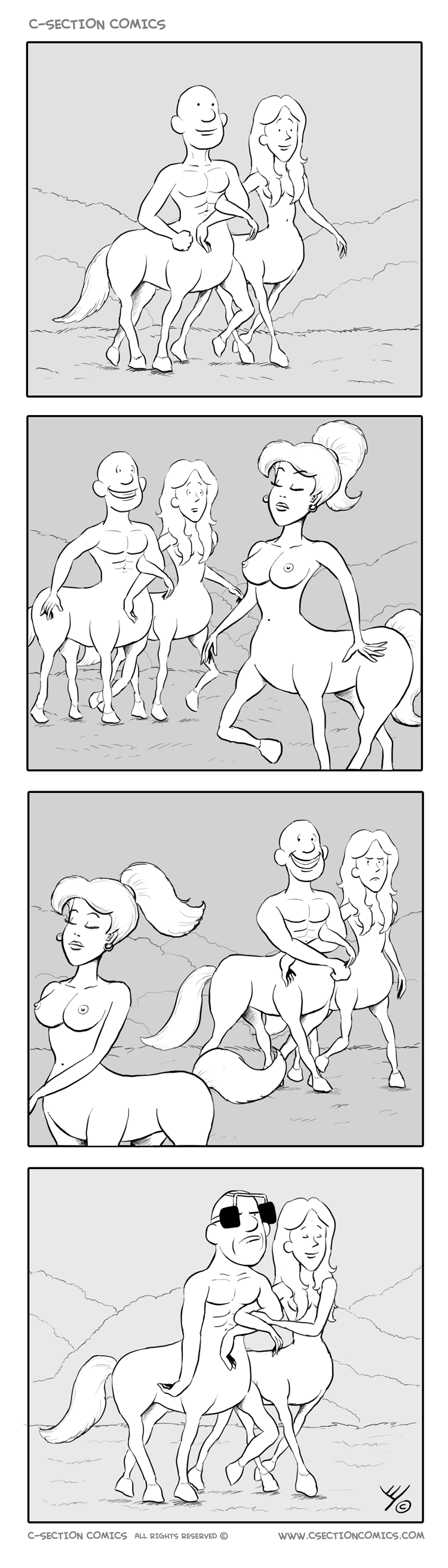 Centaur Love - by C-Section Comics