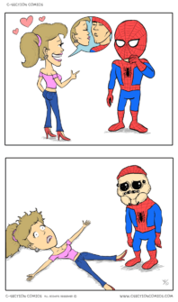 Kissing Spider-Man - by C-Section Comics