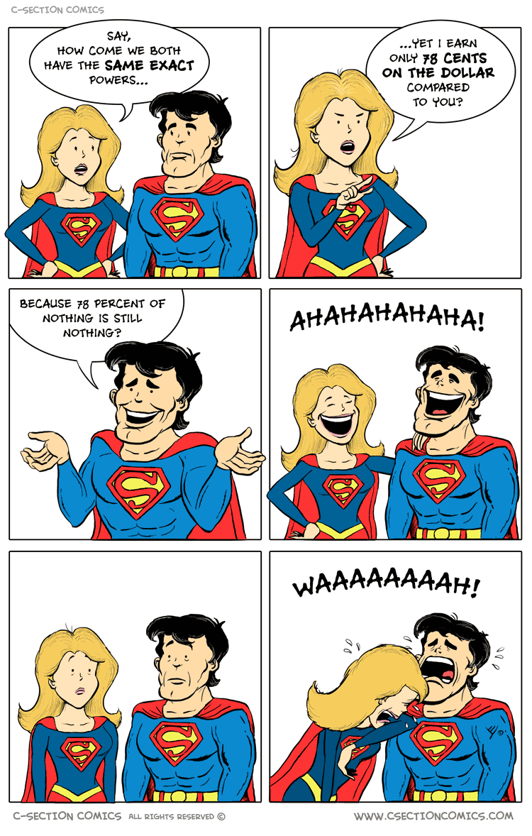 Supergirl vs Superman - Cartoon by Idan Schneider