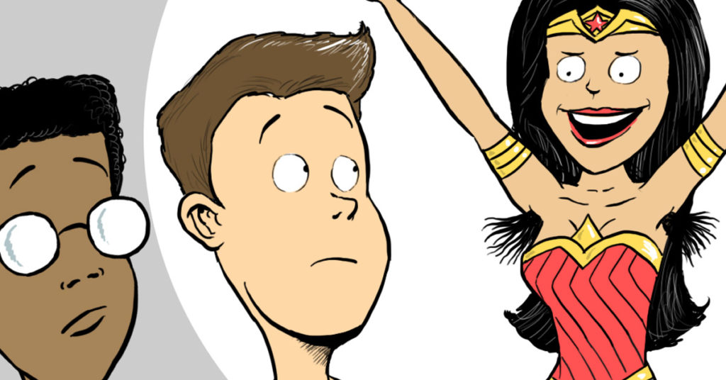 Wonder woman's armpit hair - THUMBNAIL