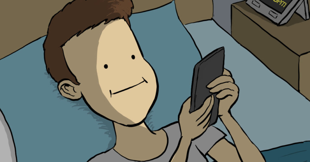 Phone in Bed - Thumbnail