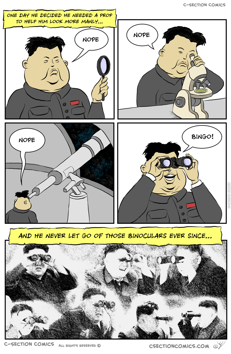 Kim Jong-Un Binoculars