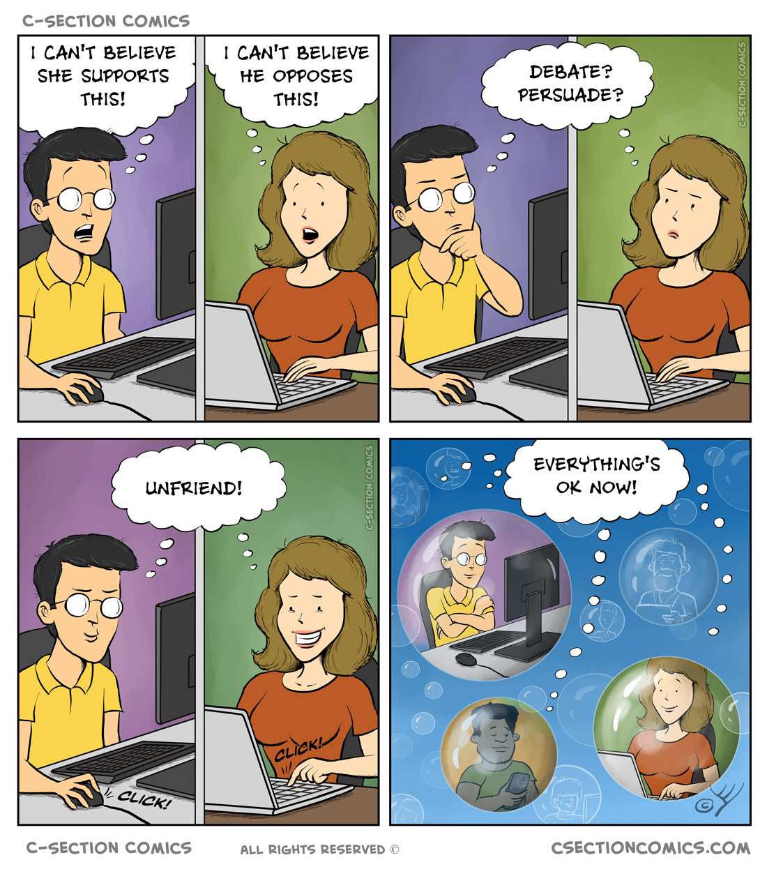 Everything's ok now - bubble comics by C-Section Comics