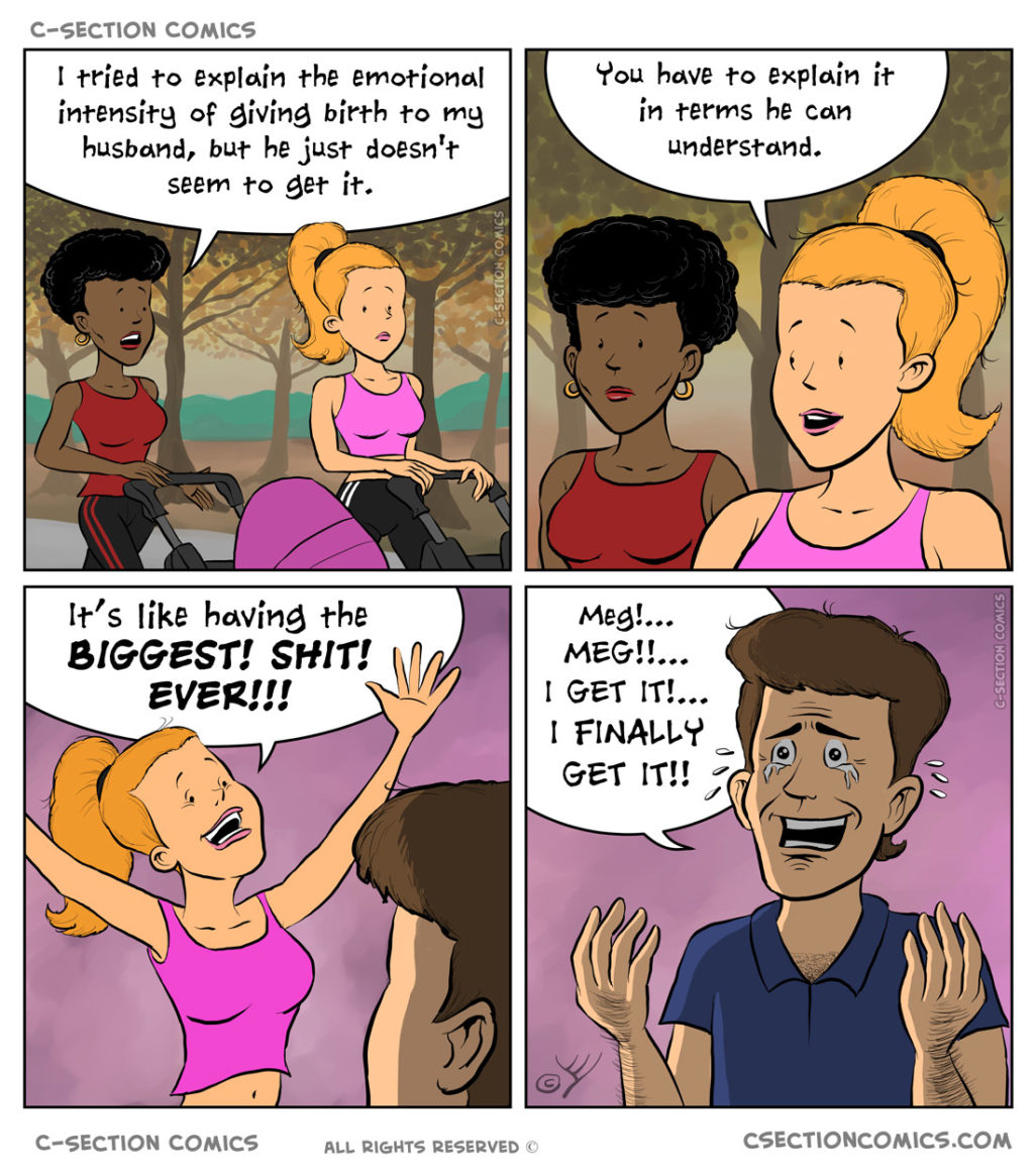 Giving Birth - by C-Section Comics