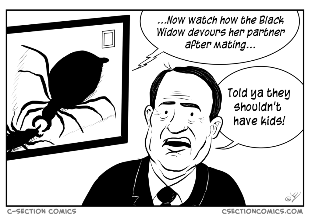 Black Widows Arachnophobia Cartoon