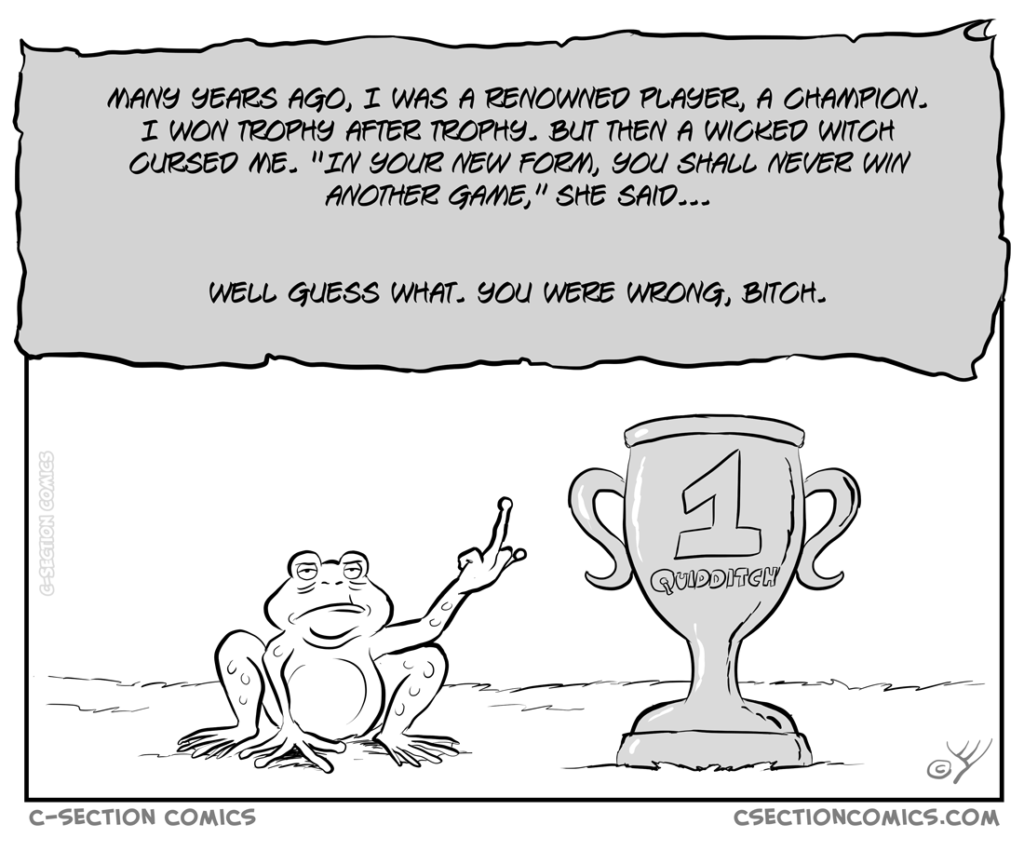 Quidditch Frog - Bonus panel