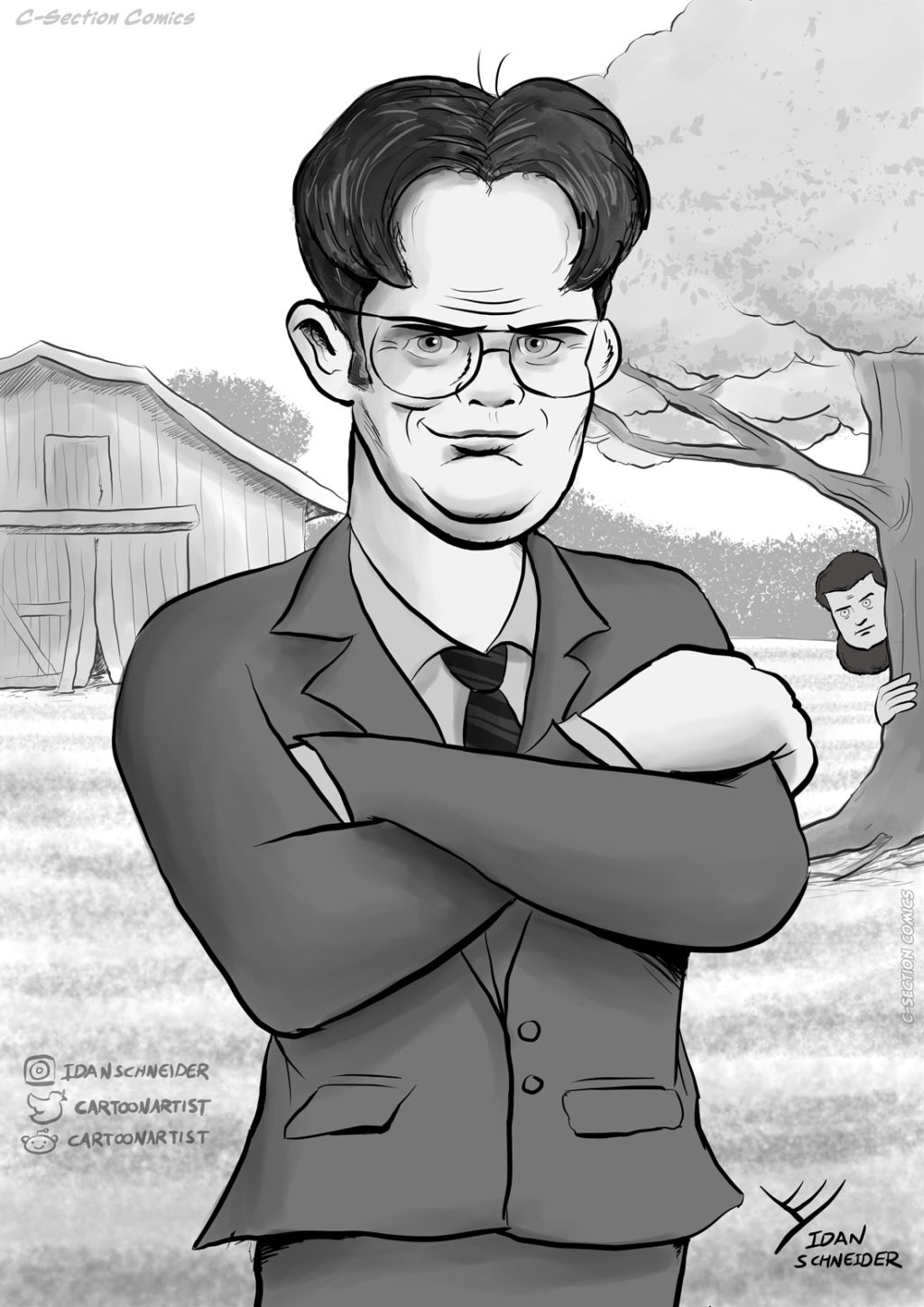 Dwight Schrute Caricature